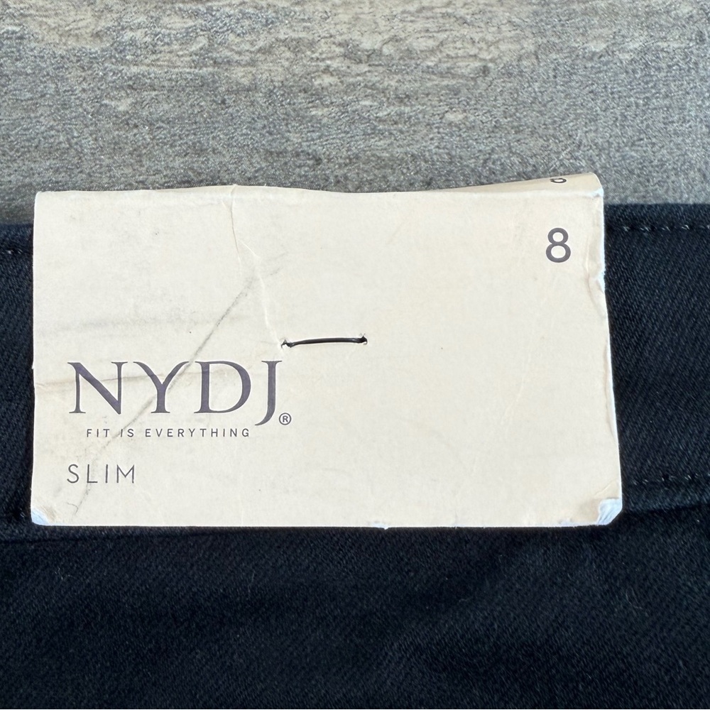 NWT NYDJ Sheri Slim Black Jeans - Picture 3 of 10